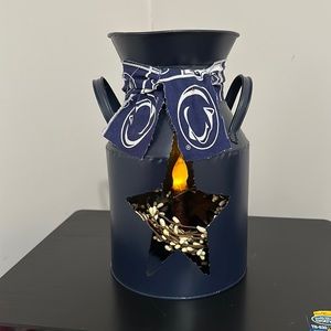 Penn State Nittany Lions Primitive Berry Blu Tin Candle Lantern